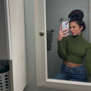 Olive green sweater